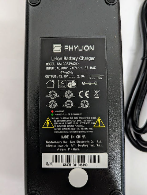 Nabíječka Phylion SSLC084V42XH 42V/2A - 5 PIN